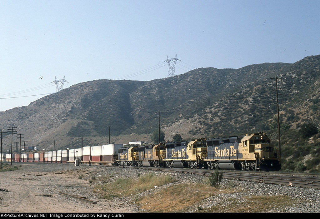 ATSF 3803 West near Cajon station